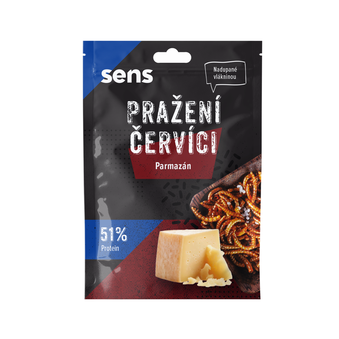 SINGLE Pražení červíci v pytlíčku - Parmazán (12g)